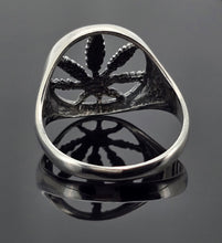 Load image into Gallery viewer, Marijuana Leaf Ring