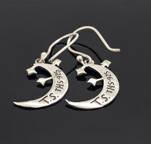 Load image into Gallery viewer, Moon and Stars Earrings