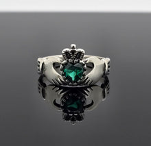 Load image into Gallery viewer, Claddagh ring CZ