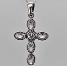 Load image into Gallery viewer, White Cross Pendant