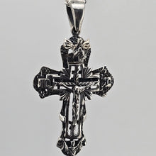 Load image into Gallery viewer, Oxidised Cross Pendant
