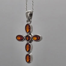 Load image into Gallery viewer, Red-orange Cross Pendant