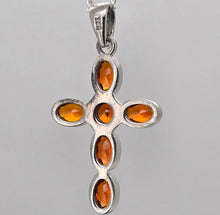 Load image into Gallery viewer, Red-orange Cross Pendant