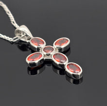Load image into Gallery viewer, Red-orange Cross Pendant