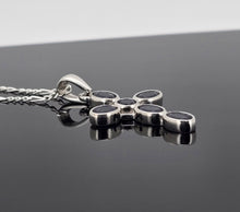 Load image into Gallery viewer, Navy Blue Cross Pendant
