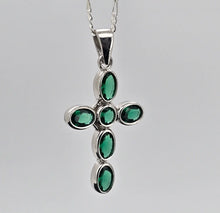 Load image into Gallery viewer, Green Cross Pendant