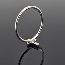 Load image into Gallery viewer, Cross Ring with CZ