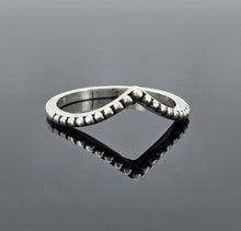 Load image into Gallery viewer, Beaded wishbone Ring
