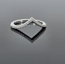 Load image into Gallery viewer, CZ Wishbone Ring