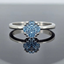 Load image into Gallery viewer, Square Solitaire CZ Ring