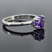Load image into Gallery viewer, Square Solitaire CZ Ring