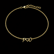 Load image into Gallery viewer, Custom Two-Initial Necklace or Bracelet with Heart – Personalised Gold or Silver Jewellery Gift