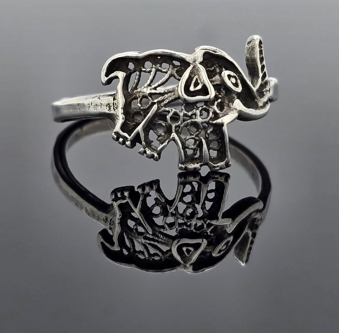 Filigree Elephant Ring