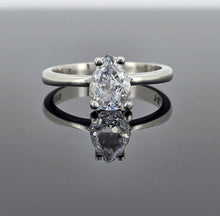 Load image into Gallery viewer, Teardrop Solitaire CZ Ring
