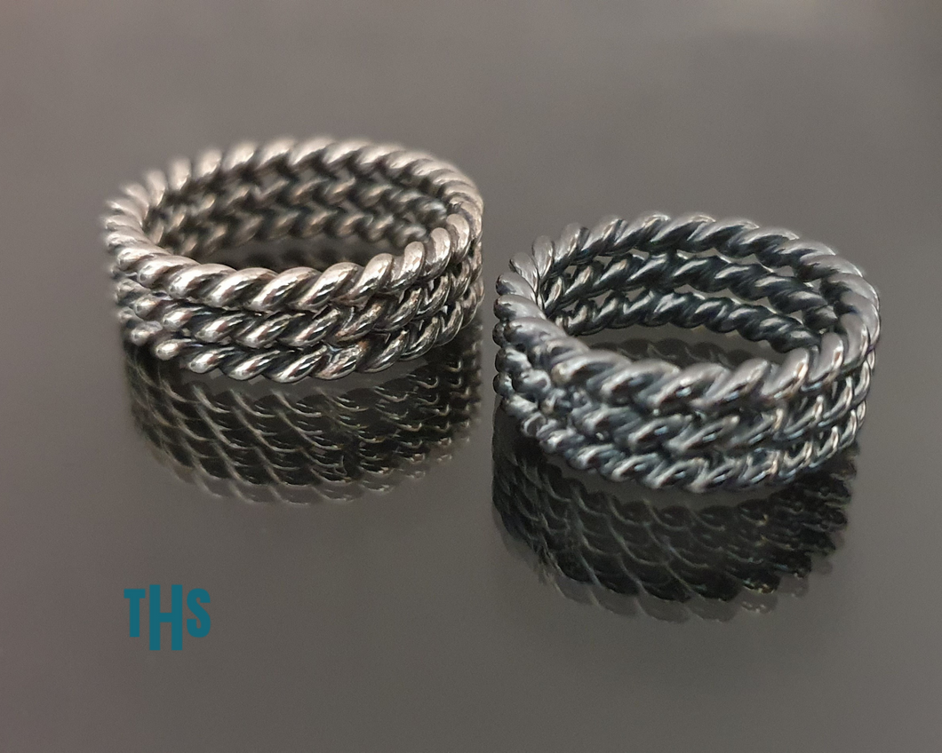 Tri Twisted Ring